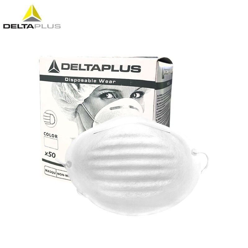 Delta 104201 máscaras para la cabeza a prueba de aceite y partículas no grasas a prueba de polvo a prueba de humo 50 cajas