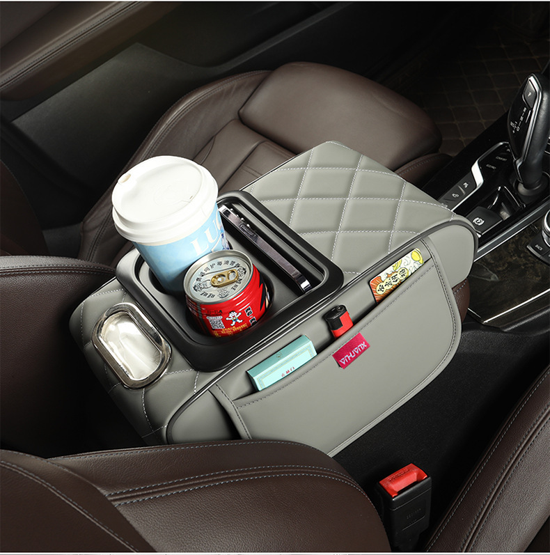 General-purpose car armrest box booster pad central armrest elbow pad water cup holder storage box auto supplies cross-border