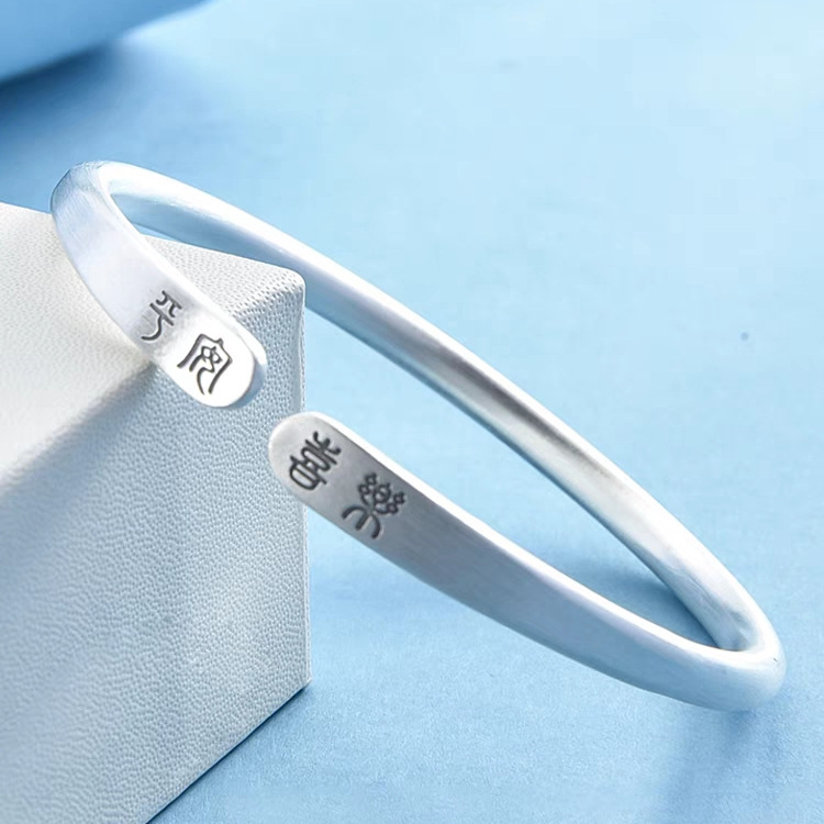 Women's handmade retro ethnic style popular open lettering bracelet jewelry wholesale