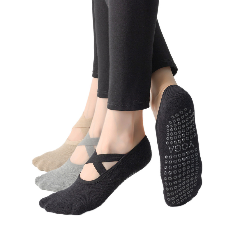 Women's Autumn and Winter Thickened terry Non-slip Jumping Dance Trampoline Indoor Venue Fitness Pilates Yoga Socks