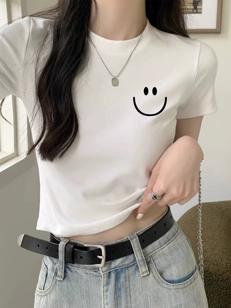 Cotton short T-shirt