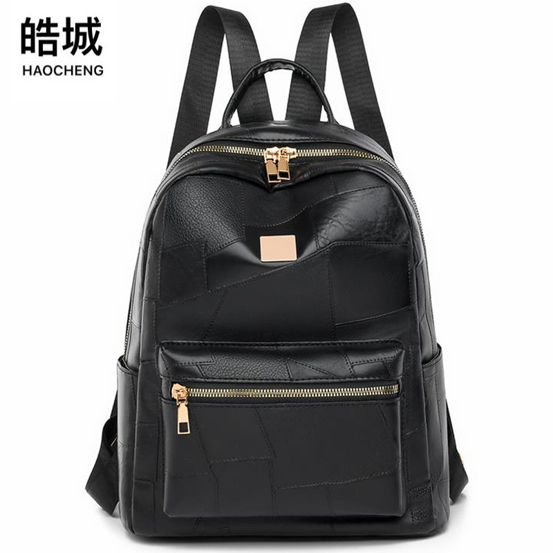 Mochila de gran capacidad para mujer 2024 nueva versión coreana de cuero suave ligero para mujer mochila de viaje de ocio de moda