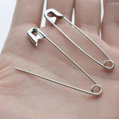 Stainless steel pin large thickened buckle pin to fix clothes oversized steel wire hardened steel needle paper clip