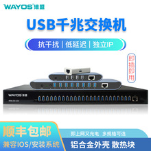 维盟WMZB-U8工作室手机网线转换器有线上网直连多口USB联网交换机
