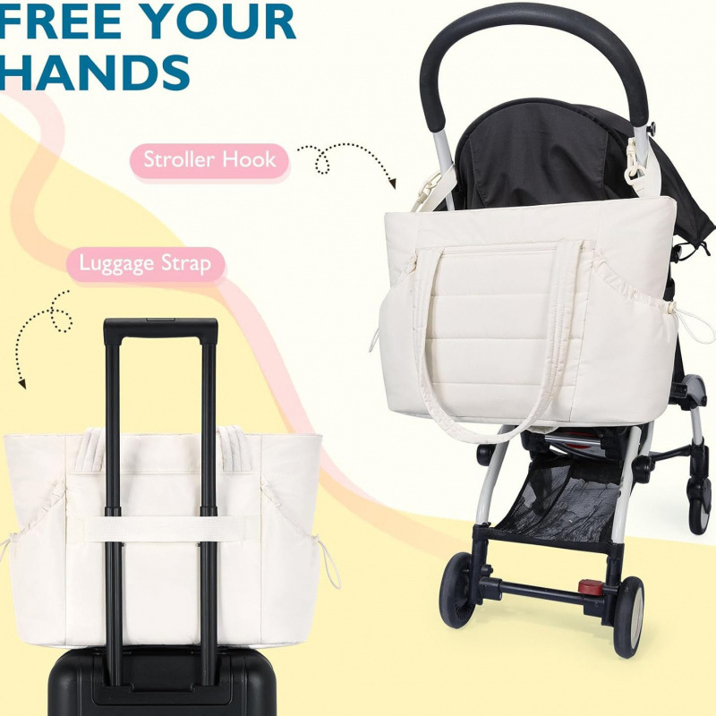 Bolsa de maquillaje multifuncional de gran capacidad de Amazon, bolsa de almacenamiento de viaje conveniente, bolsa de almacenamiento plegable de joyería