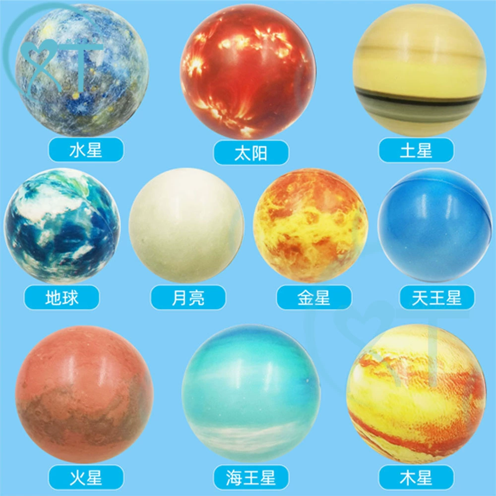 Планетарная полиуретановая поролоновая познавательная игрушка, 63 мм, антистресс, научно-техническая