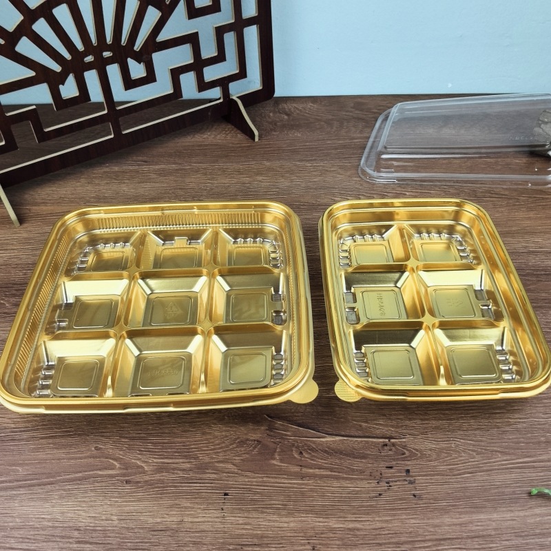 9 cápsulas / 6 cápsulas de papas de cáñamo envasado caja de niebla cuadrada caja de pasteles de chocolate mayonesa caja de oro