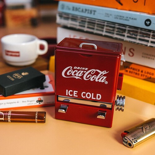 American Tablecraft Personality Creative Retro Cola Toothpick Box Automatic Vending Machine Style Pressed Toothpick Tube