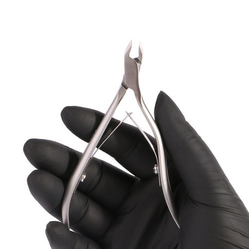 Factory wholesale European Russian reverse handle scissors 2.5mm blade Ukrainian style stainless steel swan dead skin clip