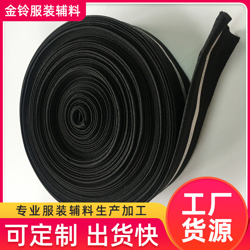 厂家现货供应黑色印花织带内衣线包装礼品弹力带  滴胶松紧带批发