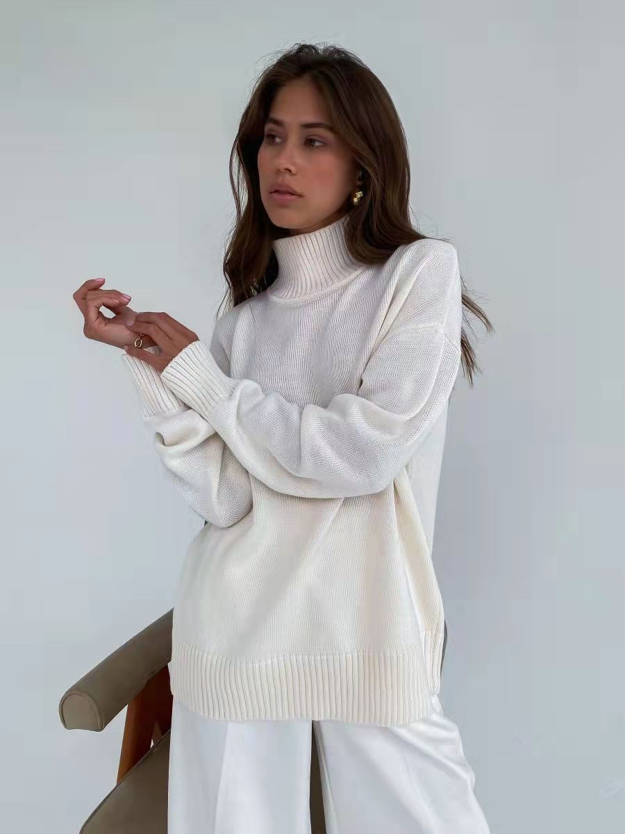 ​​Luxury Lambswool Turtleneck Sweater – Slim Fit Winter Pullover In 9 Seasonal Colors​​_voghion.com