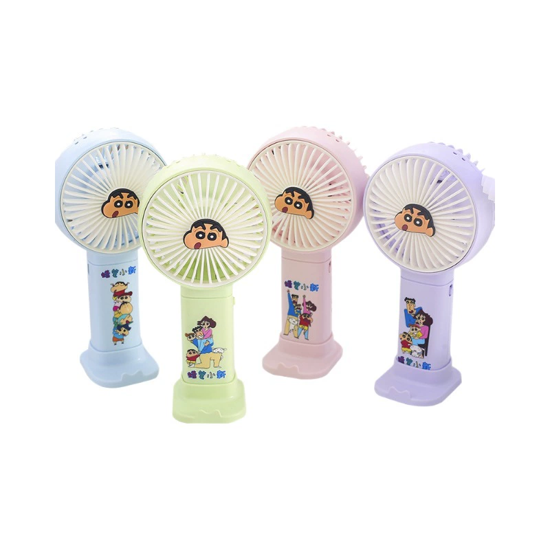 Crayons, handheld genuine cartoon air fan