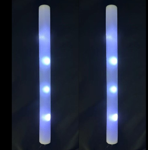 スポンジ蛍光スティックコンサートカラフルな発光スティックフラッシュスティックイベント雰囲気バー小道具バブル発光スティック|undefined
