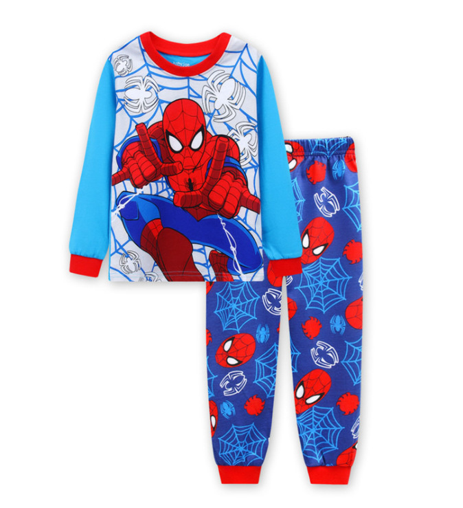 Traje de desgaste para el hogar para niños europeo y americano Otoño e Invierno ropa para niños nueva ropa interior para niños y niñas pijamas de dibujos animados para bebés al por mayor