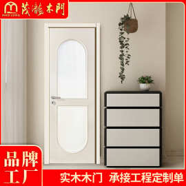 实木门源头工厂烤漆无甲醛家用卧室门新中式复合原始木隔音房间门