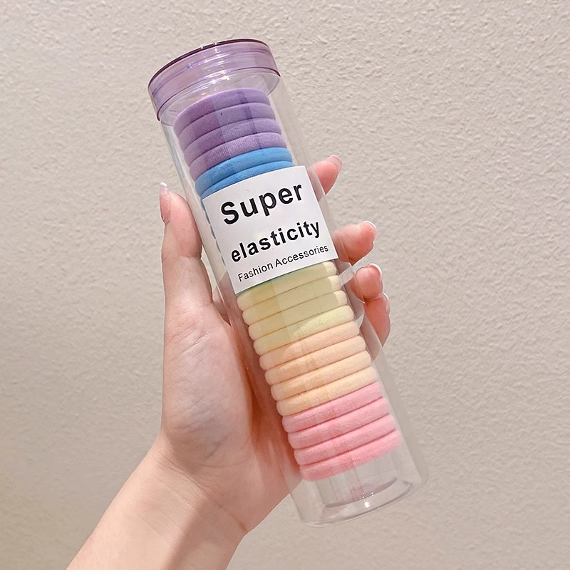 Cuerda para el cabello con cola de caballo alta para mujer 2025 nueva cuerda para el cabello de alta elasticidad y durabilidad para niñas con funda de goma para el cabello