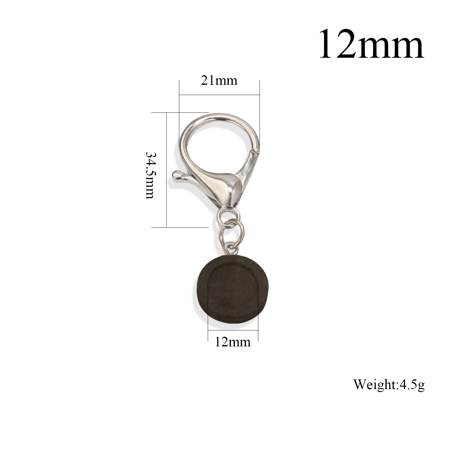 Tempos de joyas de madera redondas llavero de madera colgante accesorios DIY bandeja en blanco