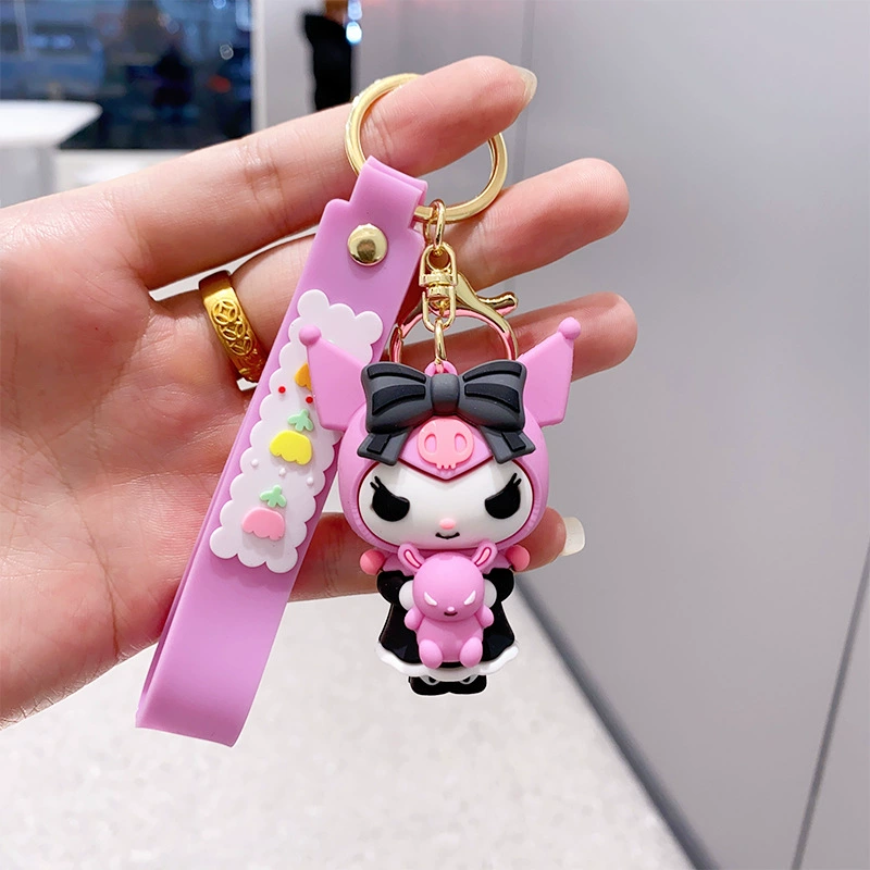 Кулон на брелке (Sanrio) Набор милых силиконовых подвесок — мягкие резиновые талисманчики, подарок на день рождения, различные персонажи