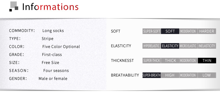 Title 2, Heren kousen plus size met strepen. Comfortabel...