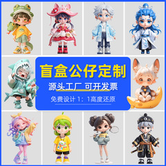 樹脂トレンディなブラインドボックス人形カスタム接着剤工芸品おもちゃ手作り漫画画像ソフト接着剤装飾品カスタムメイド