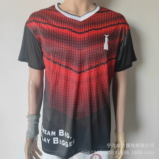 圆领广告衫T恤满版热升华印刷logo130g白色涤纶慈溪源头工厂定 制