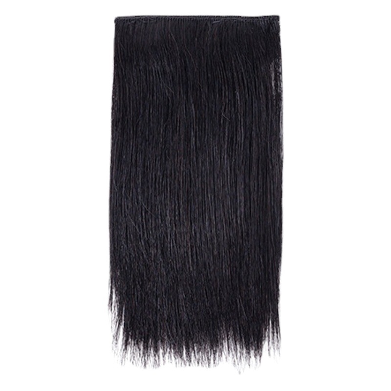 Peluca almohadilla de la raíz del cabello parche invisible sin costuras de una pieza engrosamiento de dos lados aumento del cabello dispositivo esponjoso reemplazo de la cabeza del cabello hembra