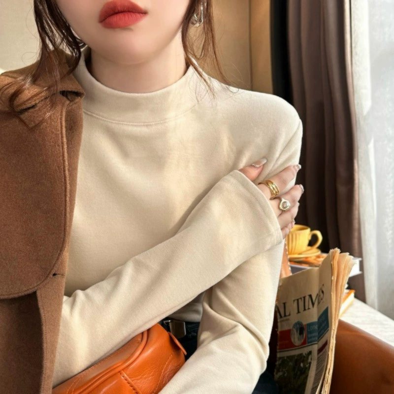 Нижняя рубашка с полутолщением с длинными рукавами