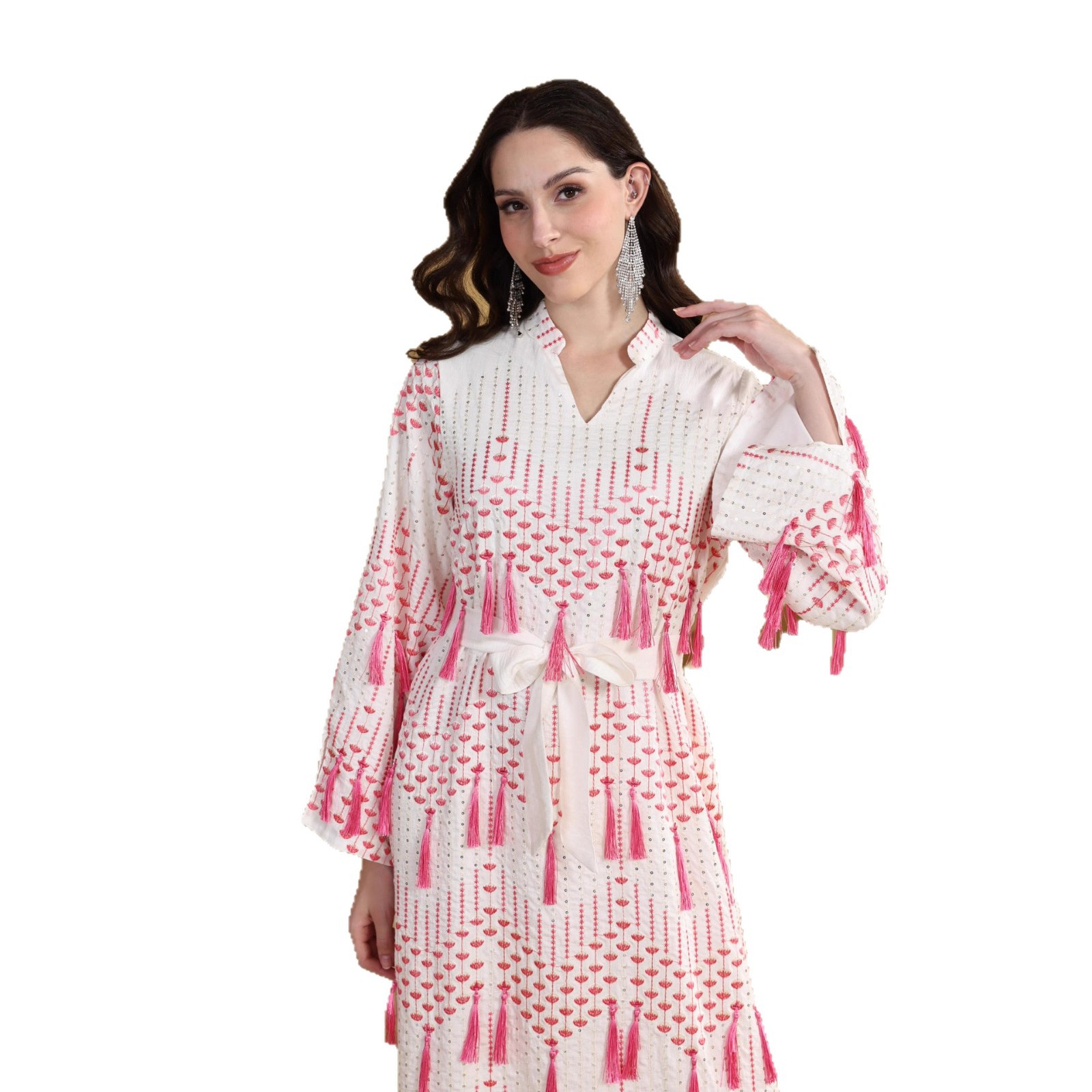ML5005 Middle Eastern Arab Muslim Robe Foreign Trade Abaya Cross-Border New Dress Women's Ethnic Style_ecoleips.com