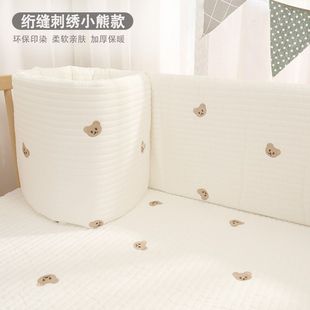 Anti-Collision Bed Surround One-Piece Class a Crib Baby Soft Bag Summer Kidsren's Splicing Barrier Removable and Washable Consignment