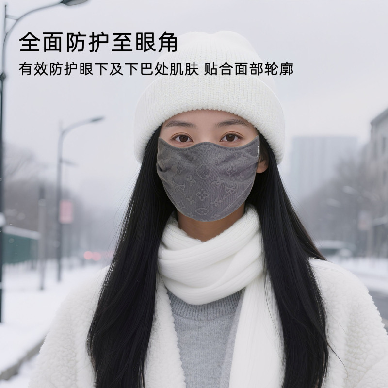 冬季高颜值蕾丝保暖口罩秋冬电动骑行保暖防寒口罩加厚可水洗|undefined
