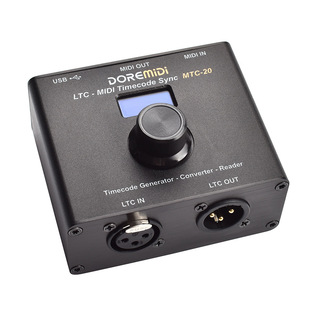 Doremidi Ltc-Midi Timecode Synchronizer Ma Console Reaper Software Mmc Control Mtc-20