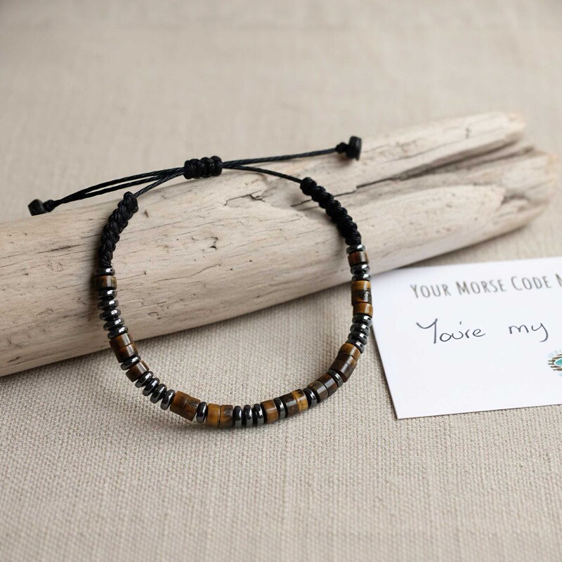 Custom Morse Code Bracelet Cross-Border ETSY Morse Code Bracelet Custom-Made Natural Stone Stainless Steel Bracelet Custom Morse Code Bracelet Cross-Border ETSY Morse Code Bracelet Custom-Made Natural Stone Stainless Steel Bracelet