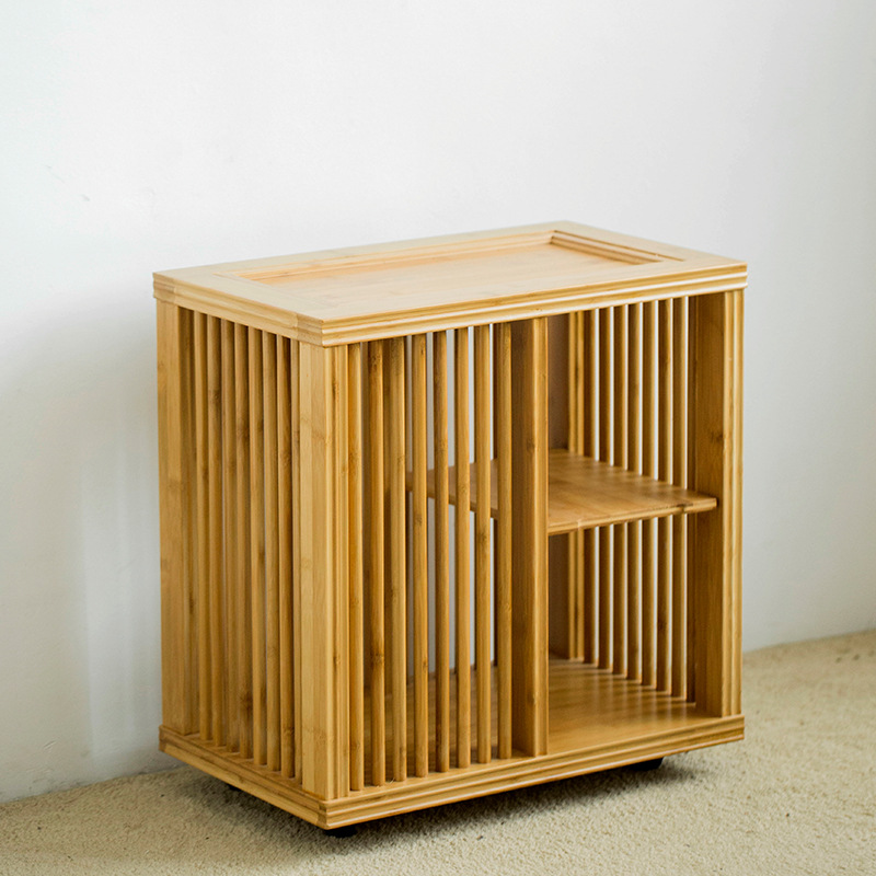 Nuevo carrito de té de bambú chino pequeño gabinete de té Kung Fu juego de té traje bandeja de té de bambú Cocina de Inducción automática mesa de té de agua