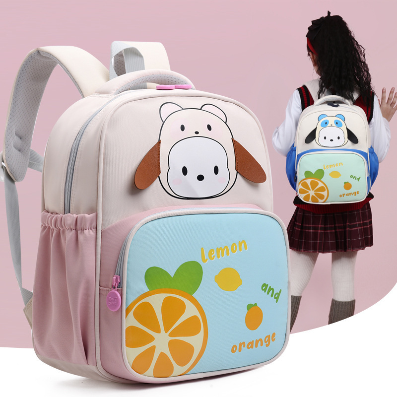 Mochila escolar de jardín de infantes con estampado de dibujos animados Mochila para niños de primer grado Mochila escolar preescolar para niños y niñas