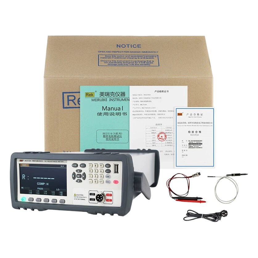MERICK RK2514AN Тестер низкого сопротивления постоянного тока 2516BN прецизионное Обнаружение сопротивления цифровой дисплей удаленная связь
