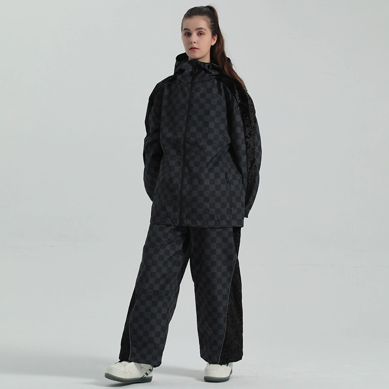 Winter ski ski suit, travel windproof keep warm waterproof breathable wear-resistant set