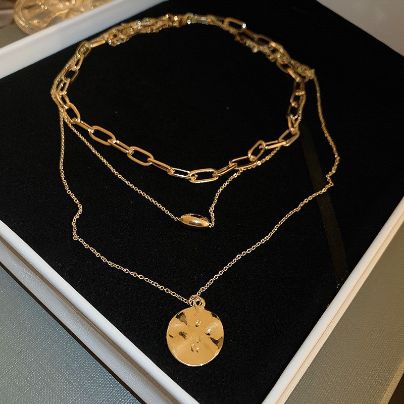 欧美跨境几何水滴高级感项链小众气质冷淡风毛衣链秋冬新款饰品女详情23