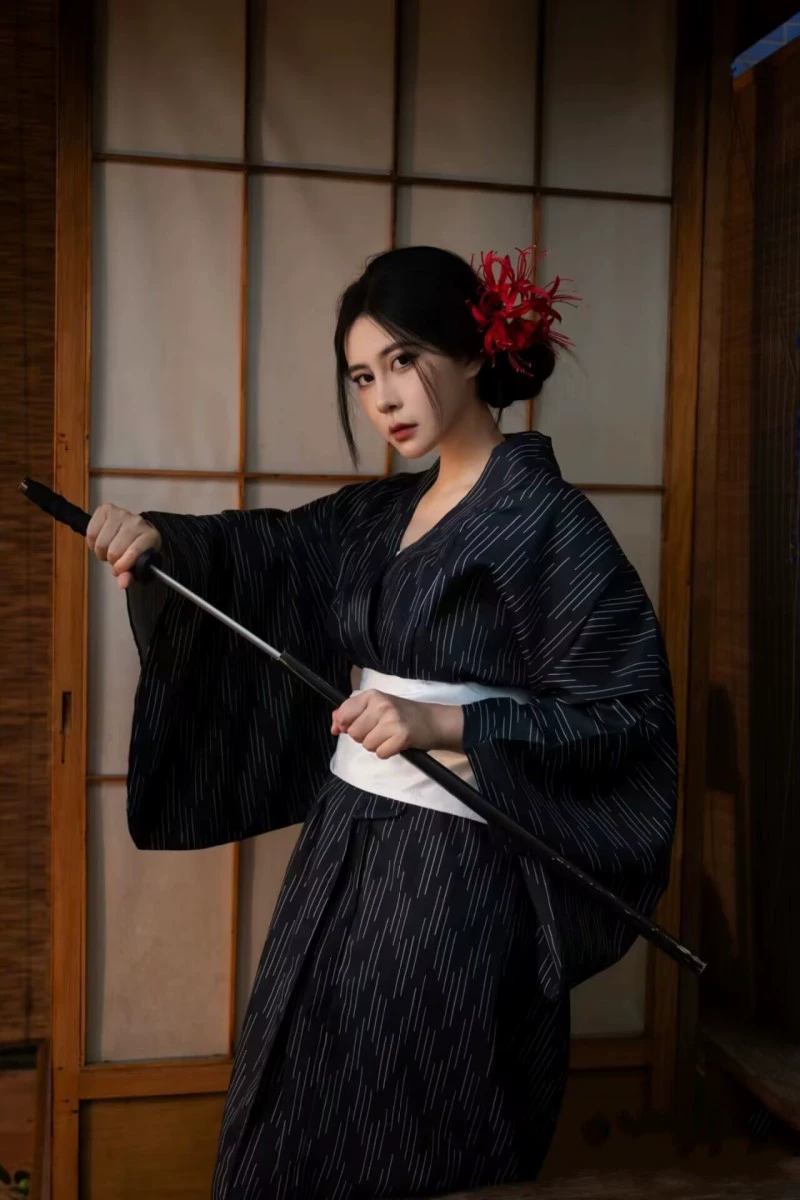Japanese multicoloured bathrobe, dress