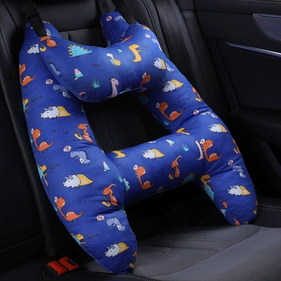 Children's car headrest car sleeping — Headrest - jurassic-neck-pillow-machine-washablecomfortable-breathable-55x70cm