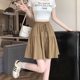Summer Thin Lazy Style Ice Silk Quick-drying Women's plus size Casual Pants Half-length Skirt Pants Wide-leg Pants Skirt Short Pants