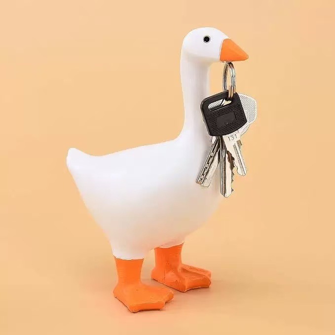 クロスボーダー新しいスタイルの醜いニンニクアヒル樹脂工芸品キー収納かわいいデスクトップ装飾小さな装飾品アヒル|undefined