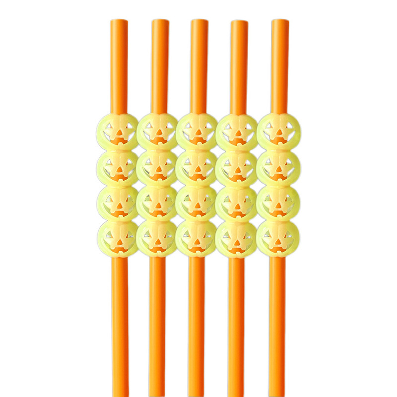 Halloween transfronterizo paja lámpara calabaza calaveras fiesta decoración creativa paja Halloween elementos paja plástica