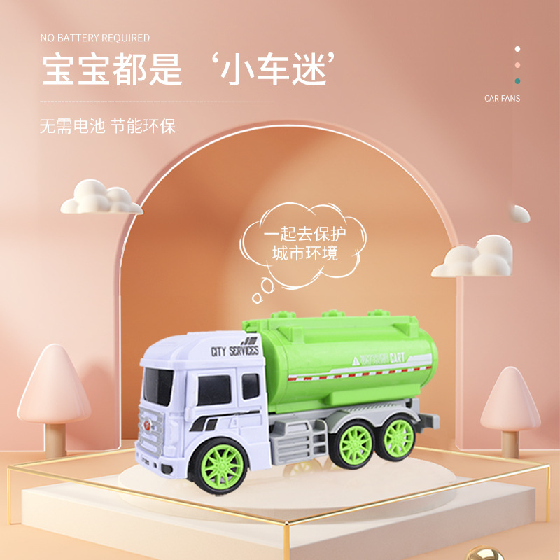 Niños juguetes sanitarios coche basura inercia coche de ingeniería conjunto de camiones de bomberos regalos al por mayor