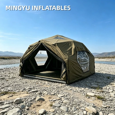 Manufacturer Customized Hub Station Pro Inflatable Tent for Outdoor Camping 13.68 ㎡ Large living room Oxford fabric is rainproof and durable