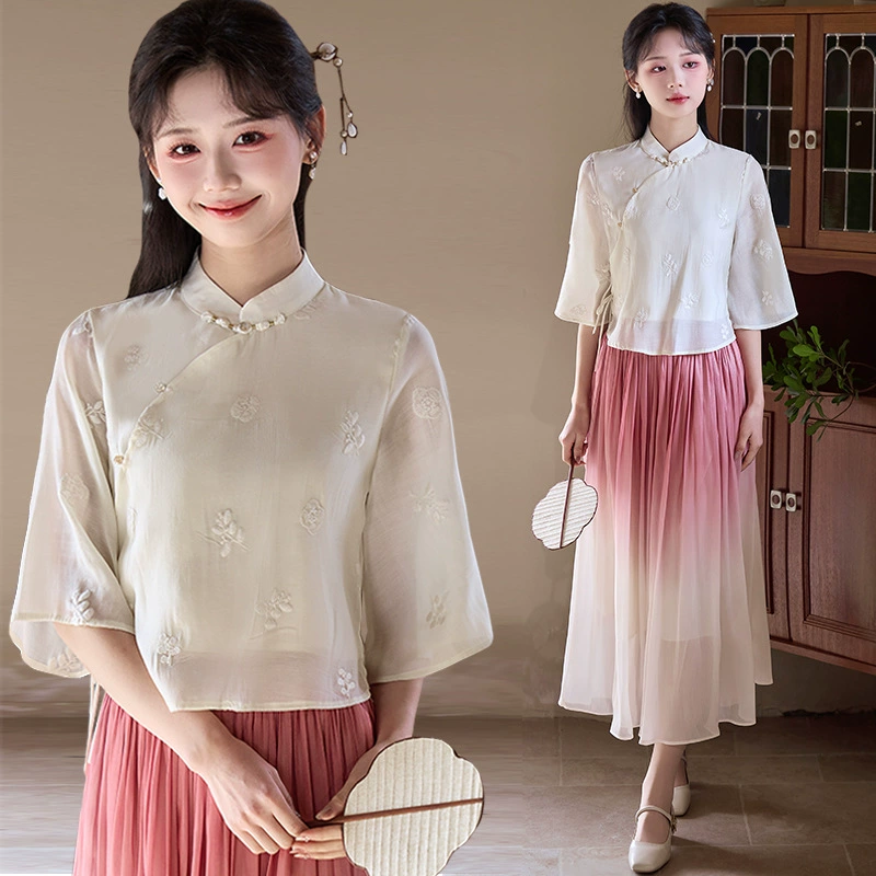 2025 новый литературный винтажный набор для девочек в стиле Тан