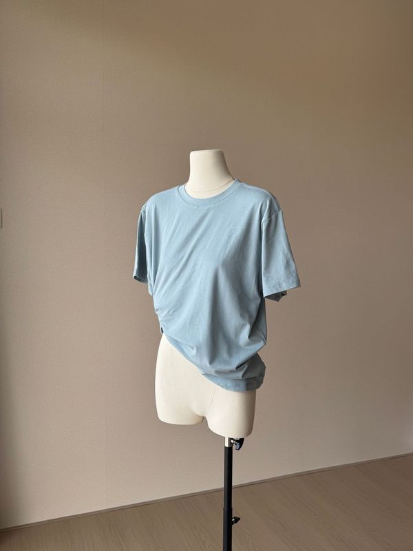 カーダシアンボーイフレンド半袖軽量通気性柔らか快適なモコモコ感のコットンTシャツトップス|undefined