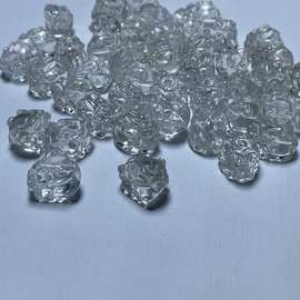 天然水晶白水晶龙龟晶雕刻件体通透无杂无棉DIY配饰配件手串 隔珠