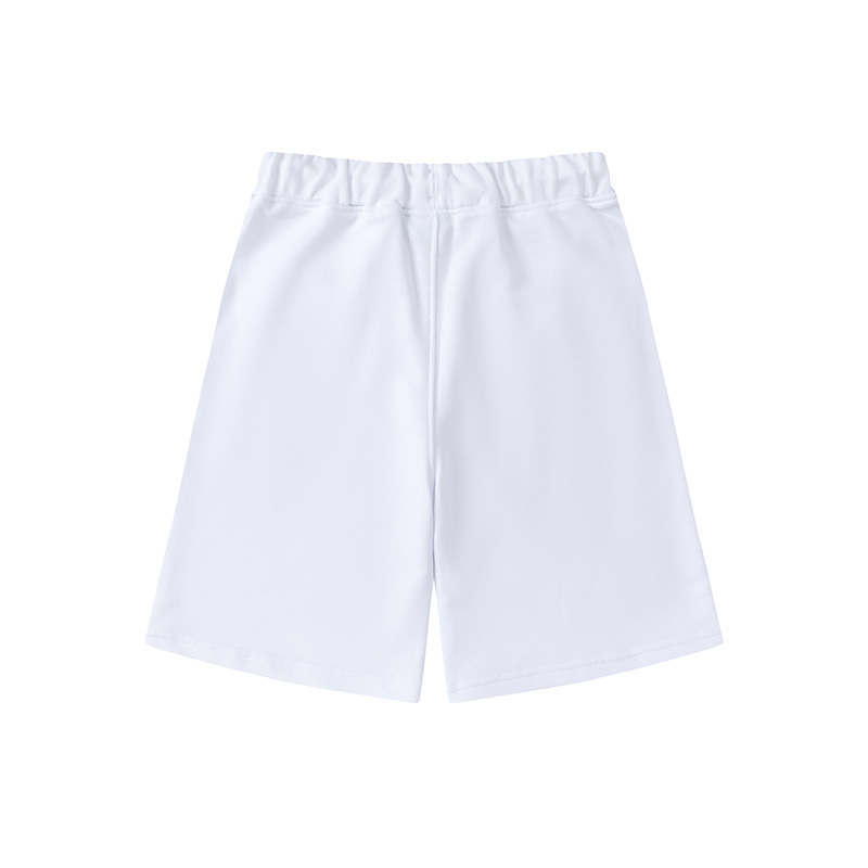 Pantalones Cortos Deportivos Casuales de Paño de Terry Sueltos y Elásticos para Verano