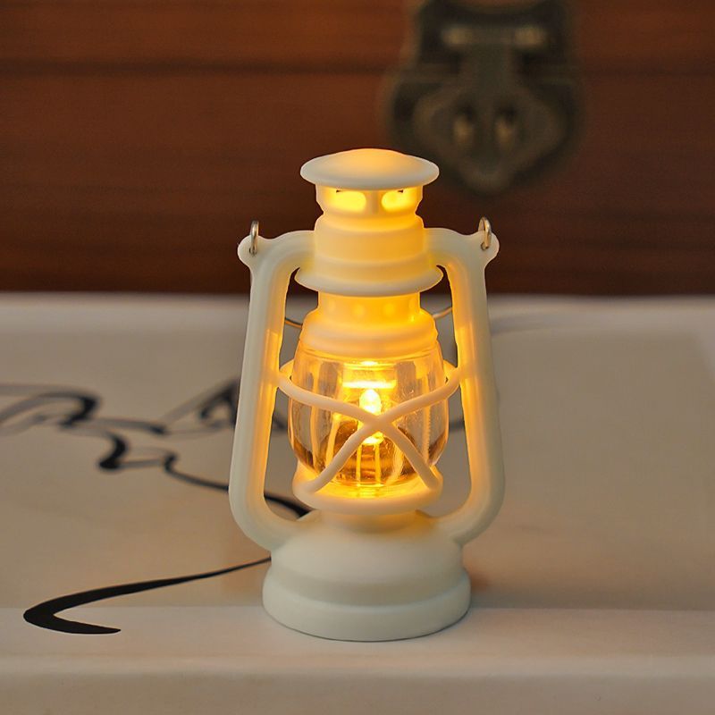 Mini retro simulación LED electrónica lámpara de noche colgante lámpara de vela al aire libre atmósfera de vacaciones decoración escena de luz