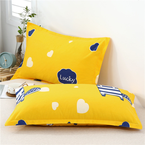 Aloe Vera Cotton Pillowcase for Single or Double Use, Household Adult Pillow Core Cover, Traveling and Street Vending, Foreign Trade Pillowcase Wholesale